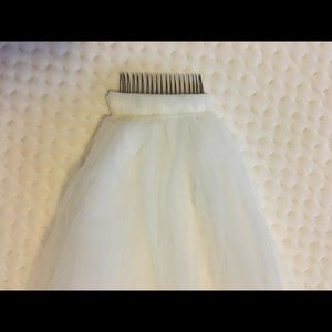 Ivory cathedral wedding veil